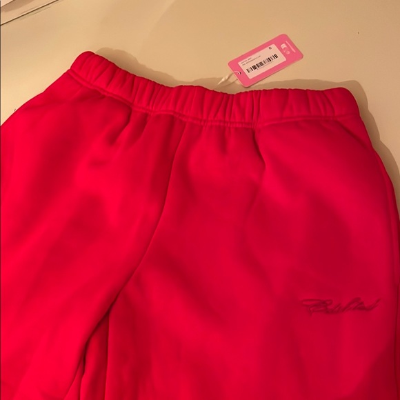Edikted Red Sweatpants - Picture 3 of 8